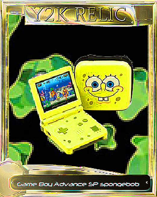 NINTENDO_Game Boy Advance SP_LIMITED HANDHELD BACKLIT CARTRIDGE SYSTEMS_NUKE_GOLDFOIL_spongebob YELLOW_SPONGEBOB CASE.png