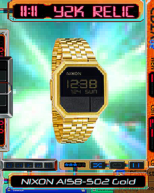 NIXON_A158-502_RETRO FUTURIST Watch_HEAVEN2_PMCD_ONYX Gold LED_GOLD PLATED.png