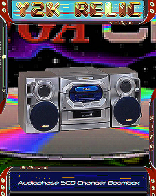Audiophase_wildcard_5CD Changer Boombox_lazer_cherry_silver blue mesh_super subs.png
