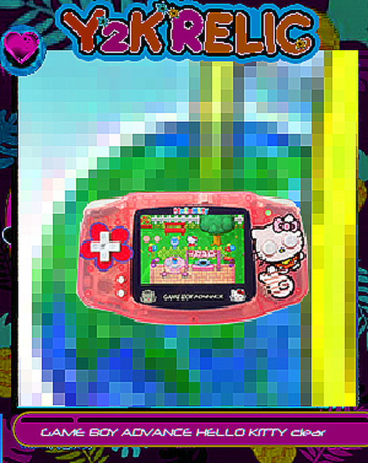 NINTENDO_GAME BOY ADVANCE_LIMITED HANDHELD CARTRIDGE SYSTEMS_PISSEARTH_BATZMARU_CLEAR KITTY PINK_HELLO KITTY_1.png
