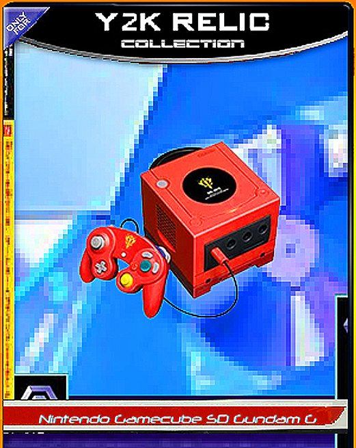 Nintendo_Gamecube_limited editon minidvd console_minidiscs_cubed_GUNDAMN RED_SD Gundam G.png