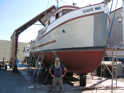  Curtis Schloe, owner from 2007 to 2015. She was called the Gladys Mae after Curtis' mother. Port Townsend, WA, 2010 
