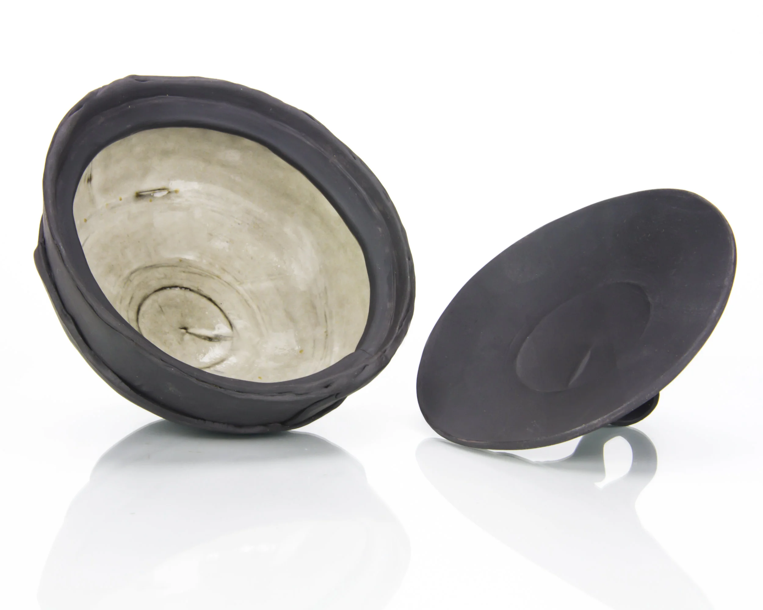 Black Covered Bowl (Bottom)