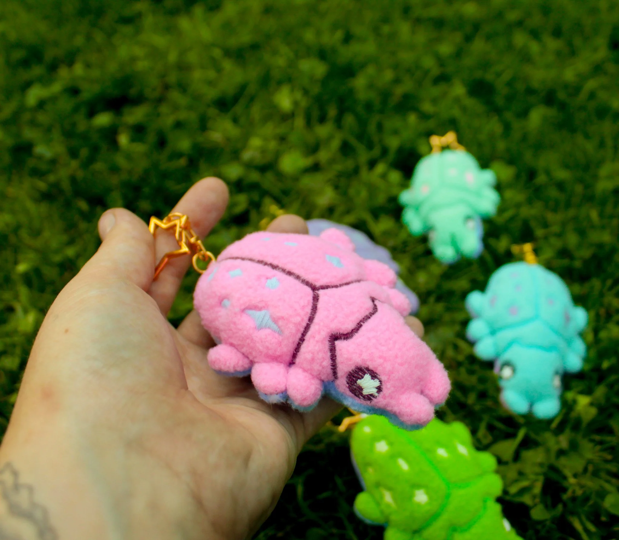 Star beetle Keychain Plush - Pink