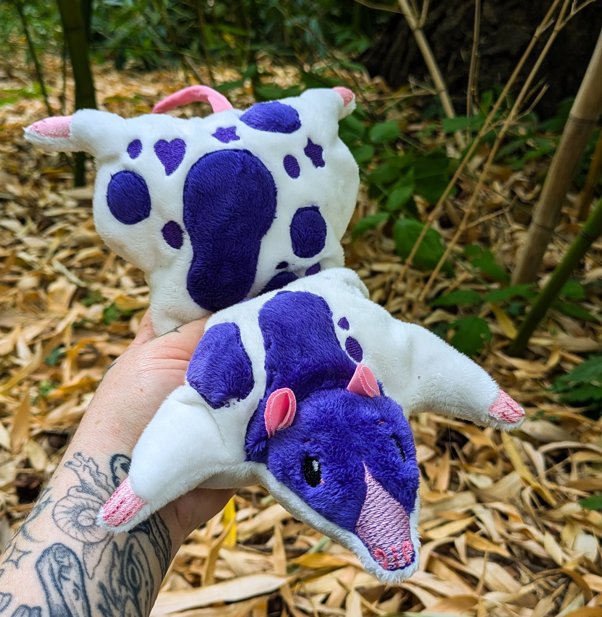 Spotty Beanie Rat - Dark Purple