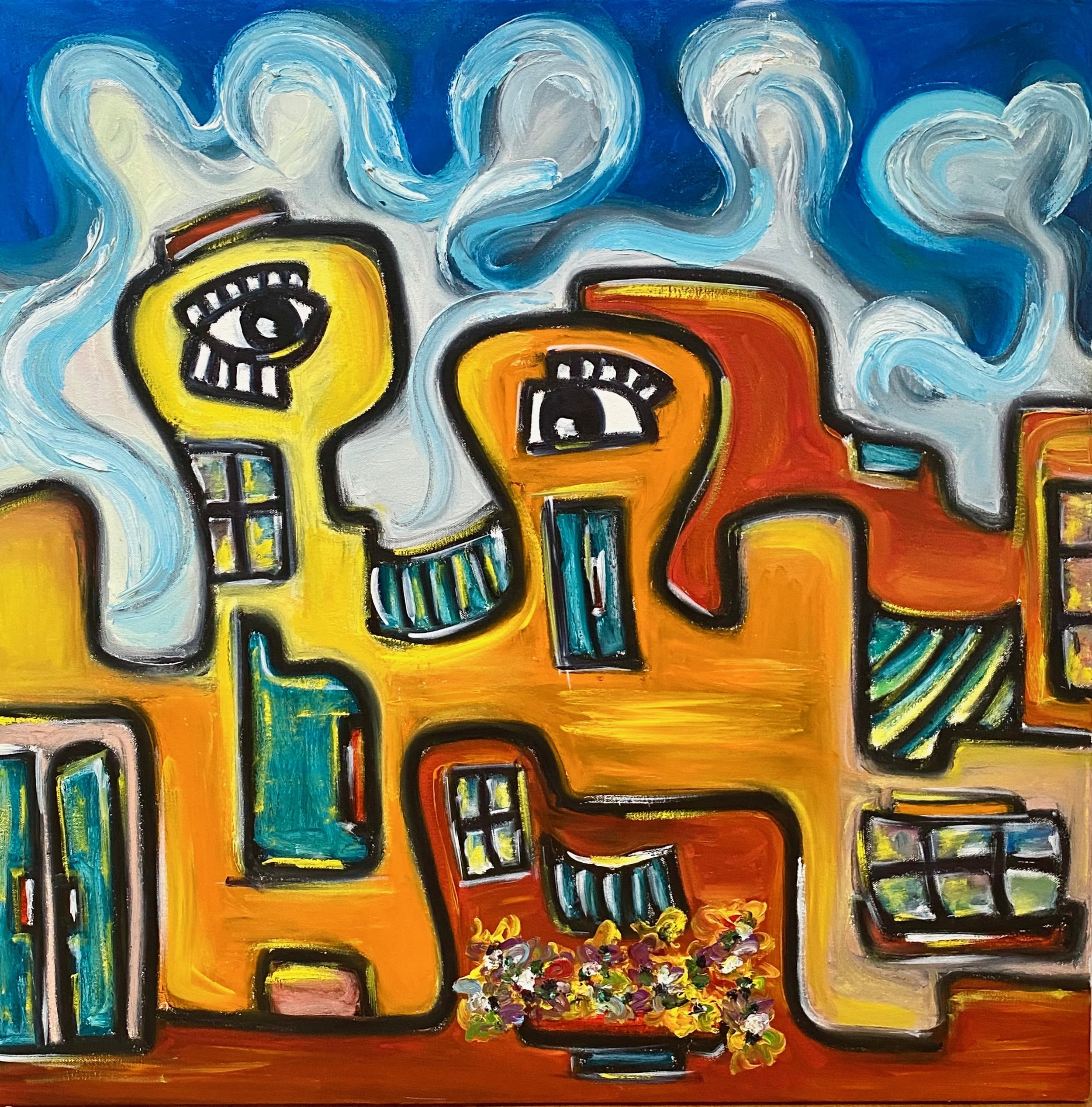 Love in Santa Fe (30x30)