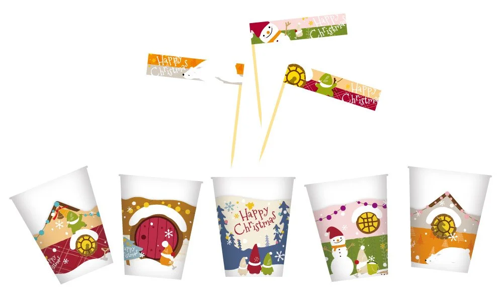 HAPPYX'mas_cup decoration &amp; pick / 12月