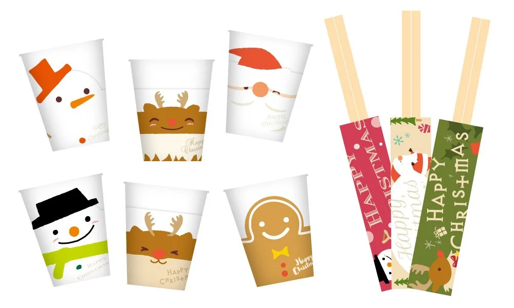 X'mas_cup decoration &amp; stick case / 12月