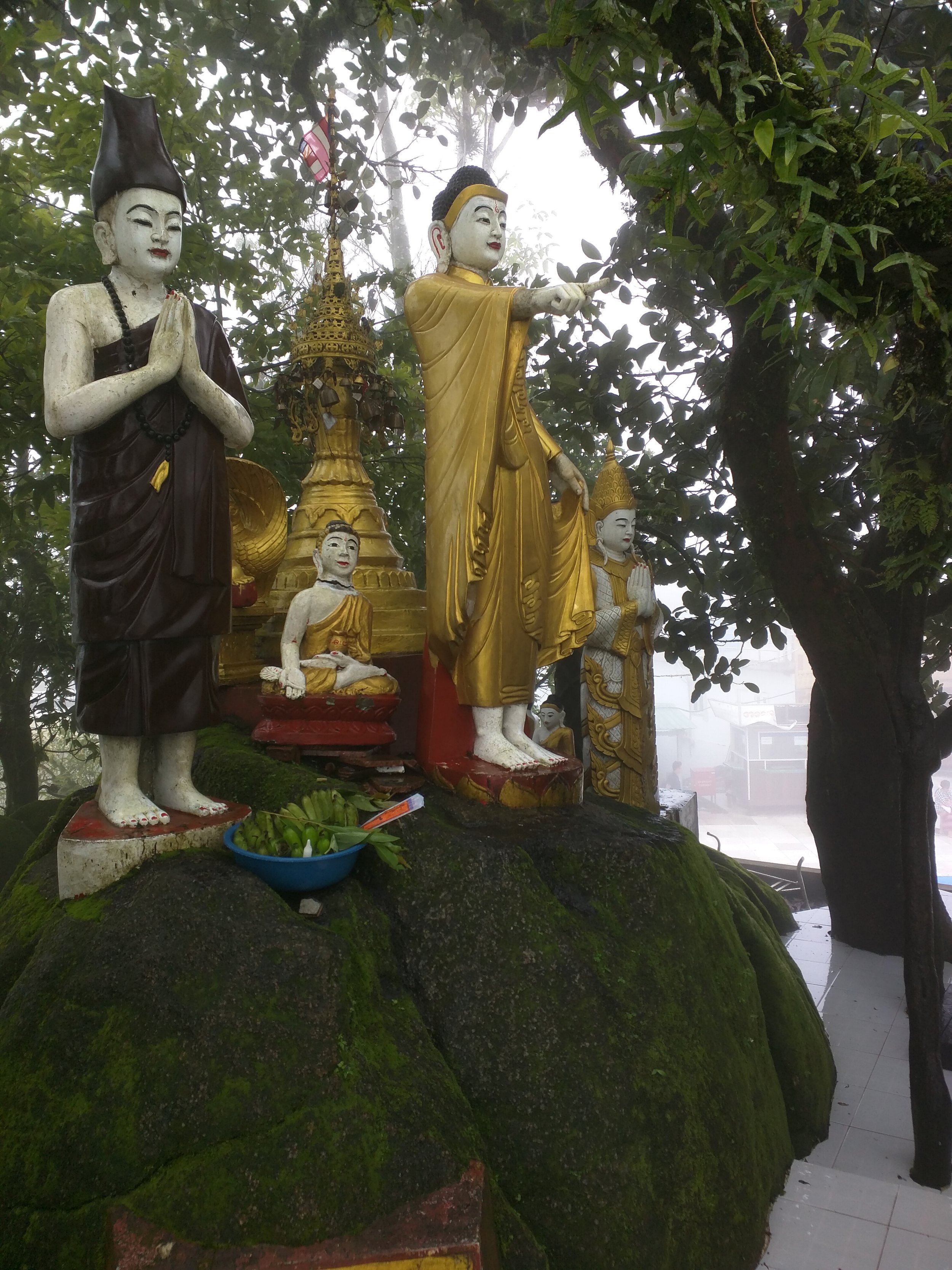 One of many shrines at Kyaiktiyo Pagoda