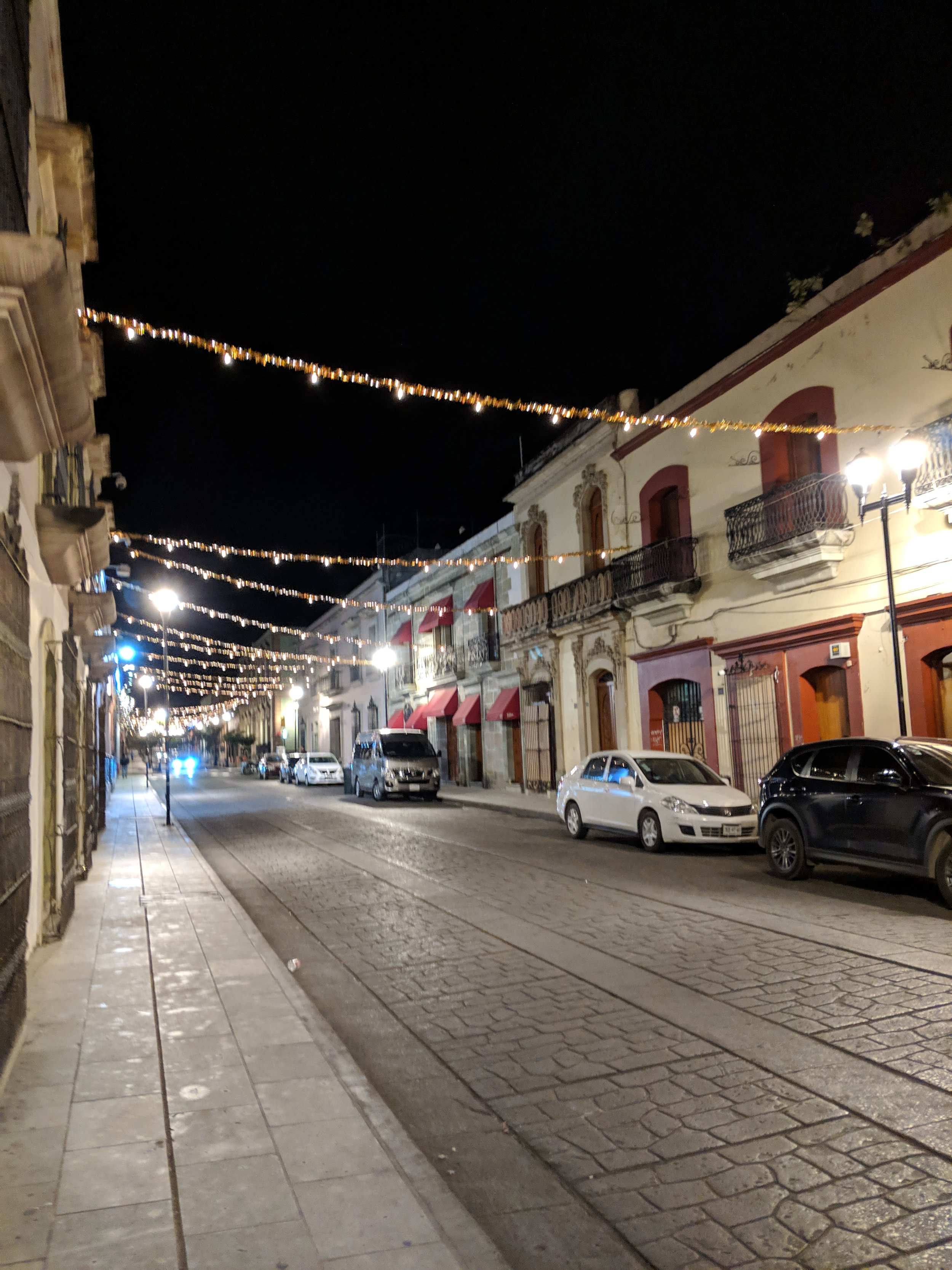 Holiday lights in Oaxaca