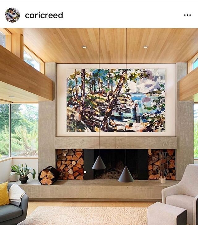 Thank you @coricreed and @bauxigallery for helping to finish off this space for our Clients. What an extraordinary piece. .
.
.
#nelsondesign #customhomes #westvancouverart #coricreed #bauxigallery #modernfireplace