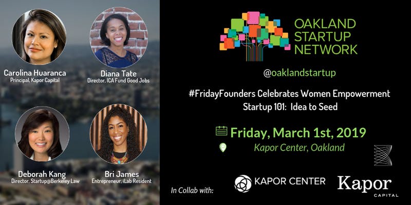 1st Friday Founders Fireside Chat - Startup 101: Idea to Seed 