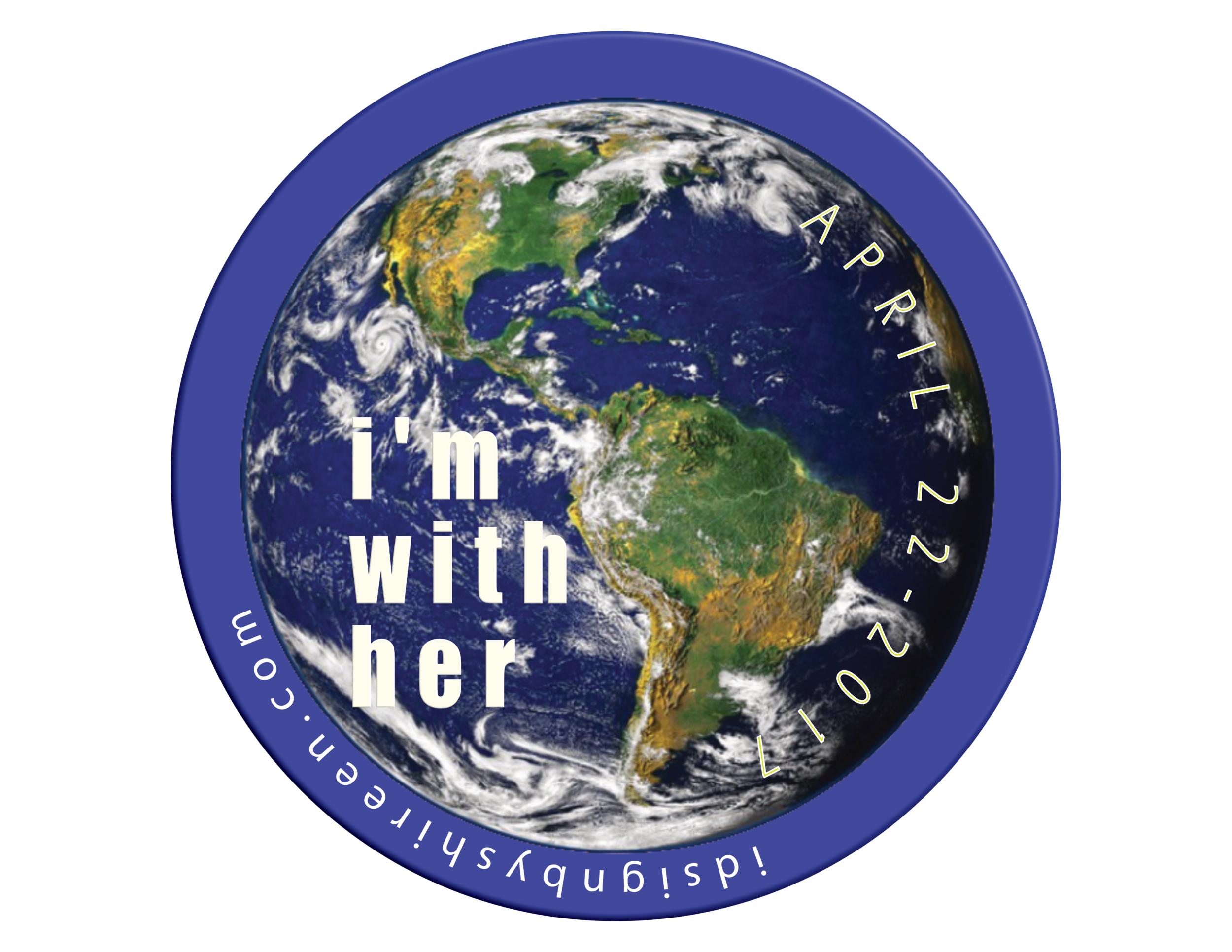i'm with her - white (revised)