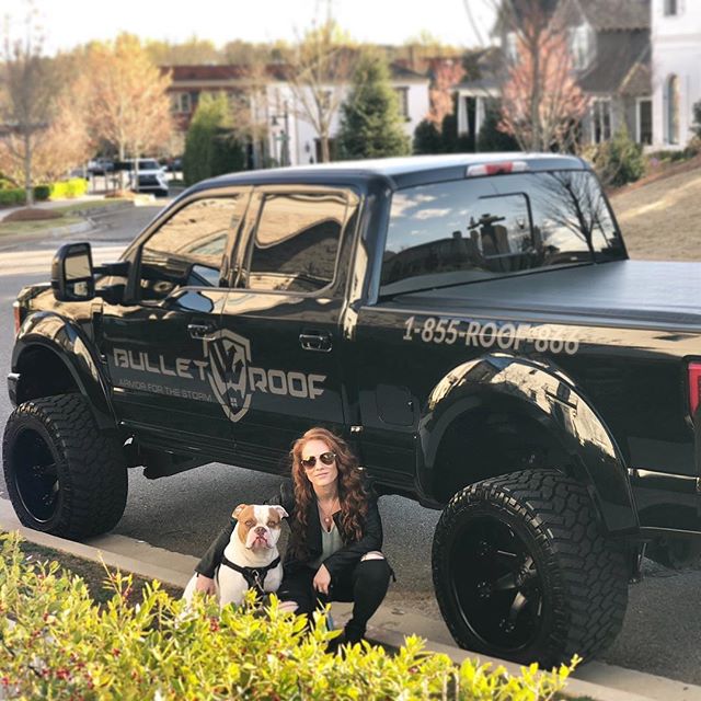 Me and my little buddy 😎🐶💗 #truelove 
The new @bullet.roof #mascot 🙋&zwj;♀️