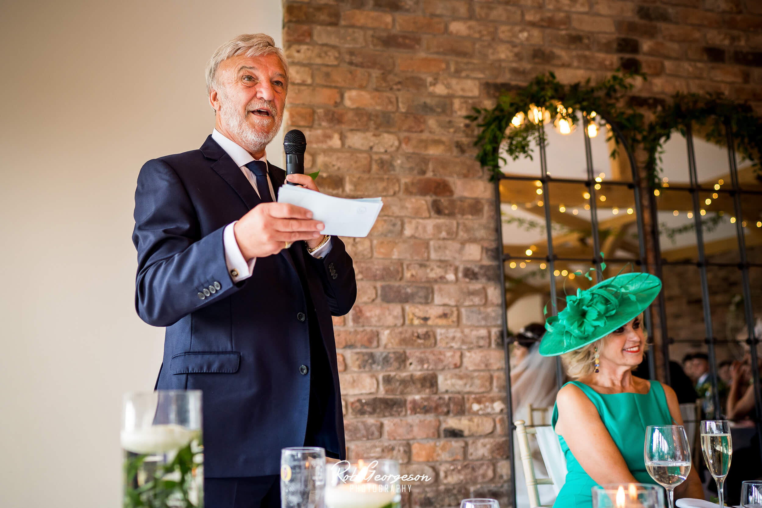father of the bride speech at Pryors Hayes Wedding 