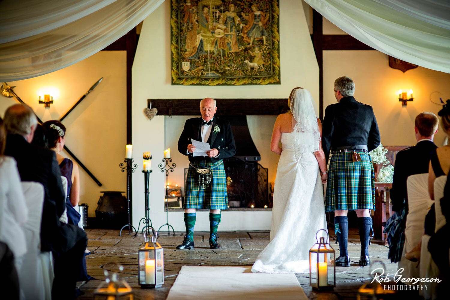 Great Hall At Mains Wedding Photography