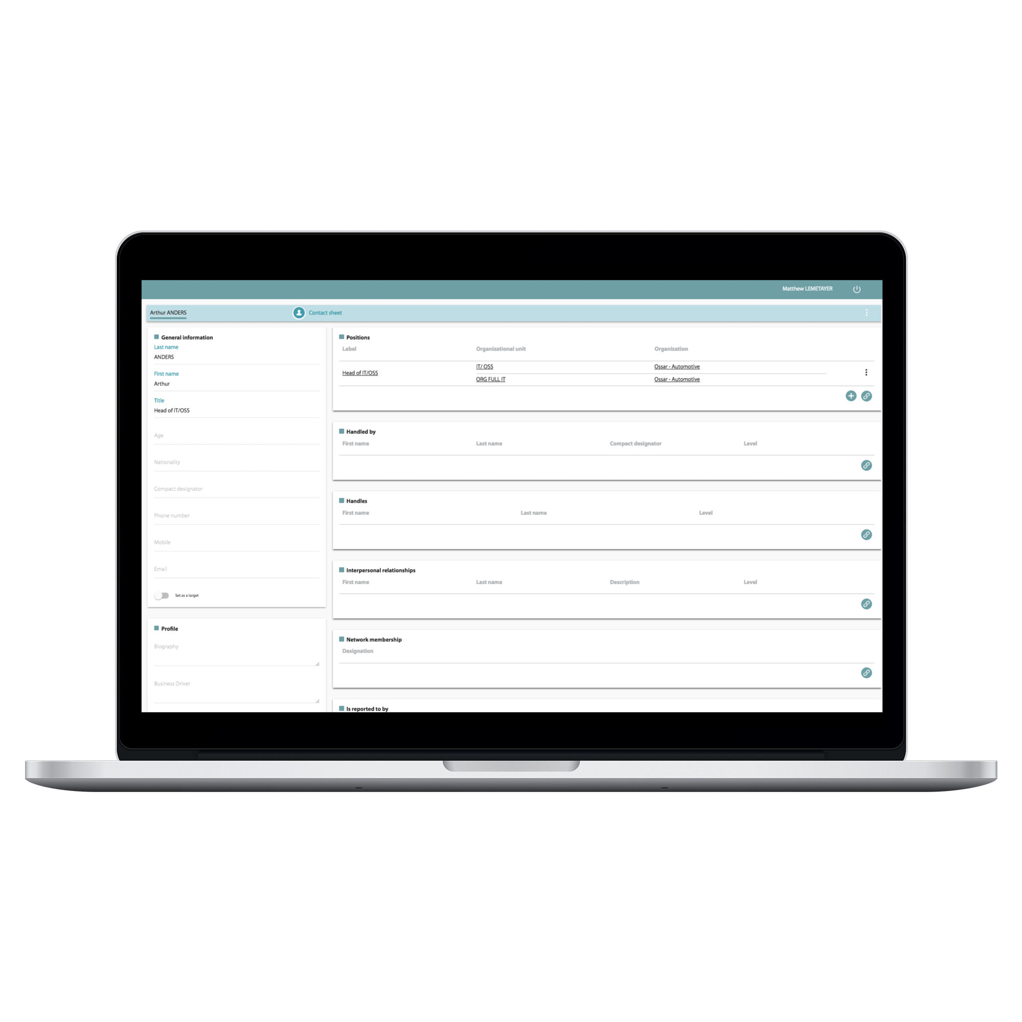 Powerscope, software for relationship capital management — Perfluence