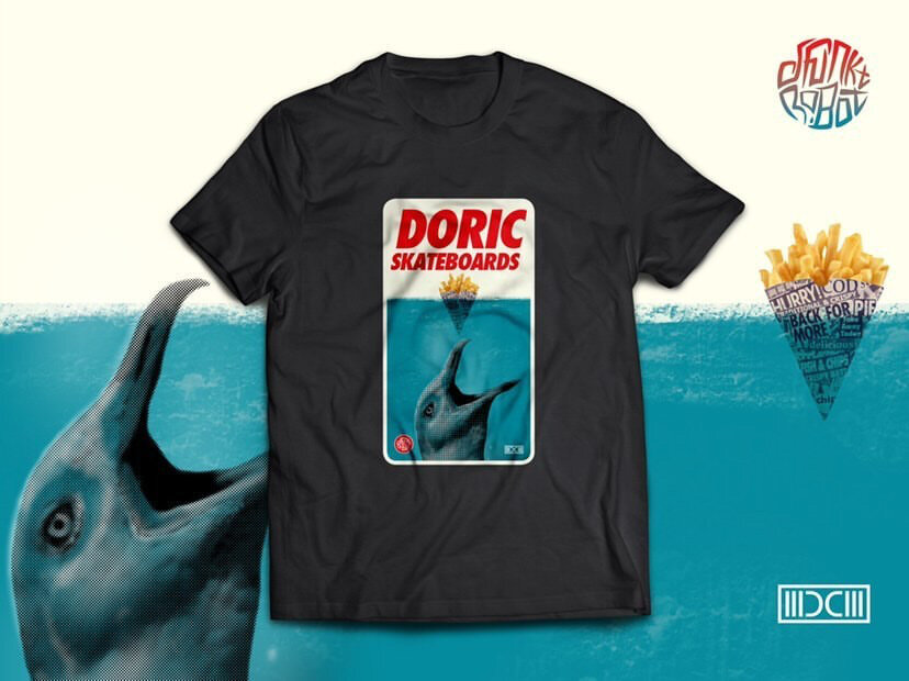 Jaws T-Shirt - Black Short Sleeve Kids 