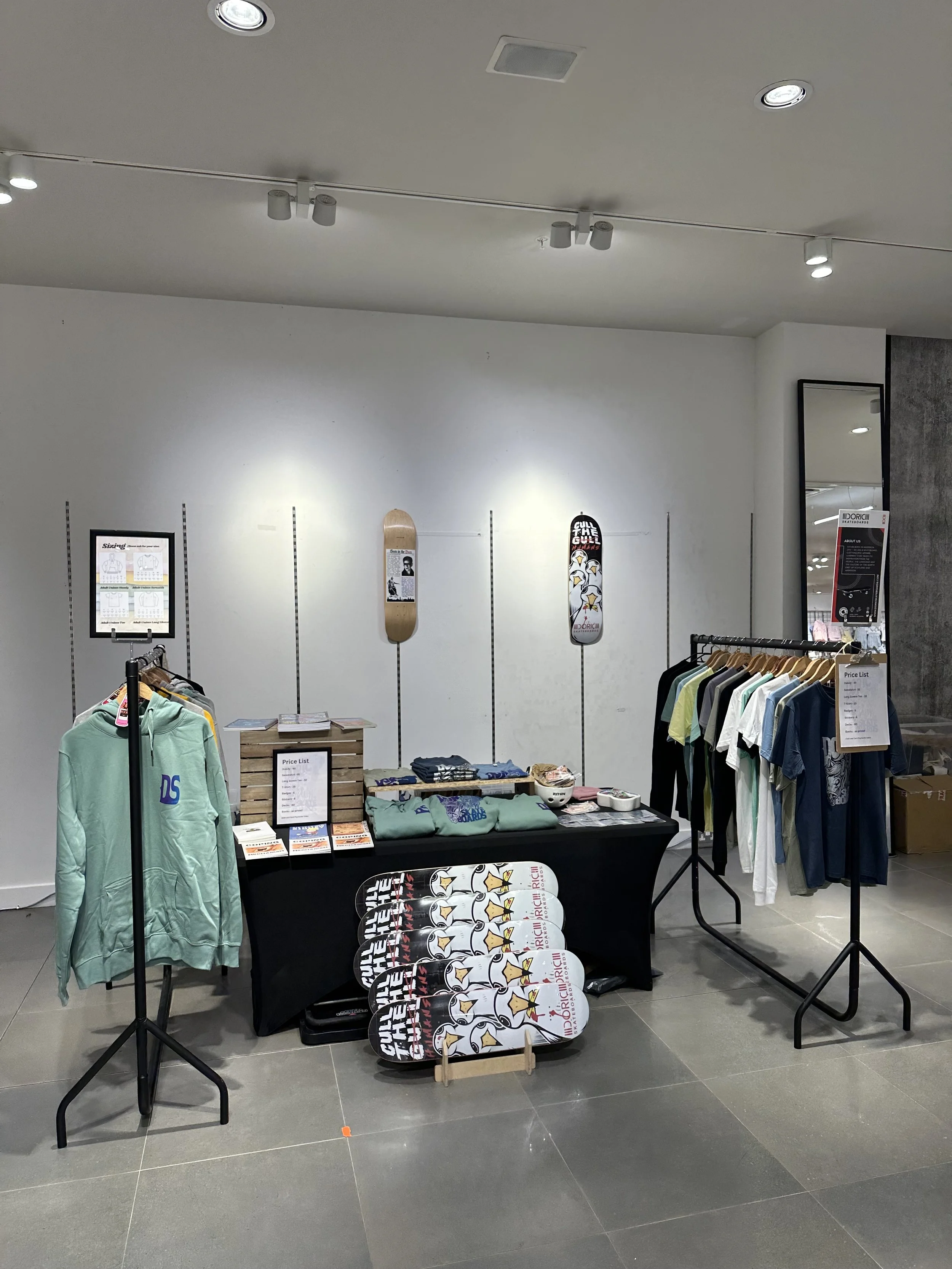 Doric Skateboards @Curated Aberdeen May