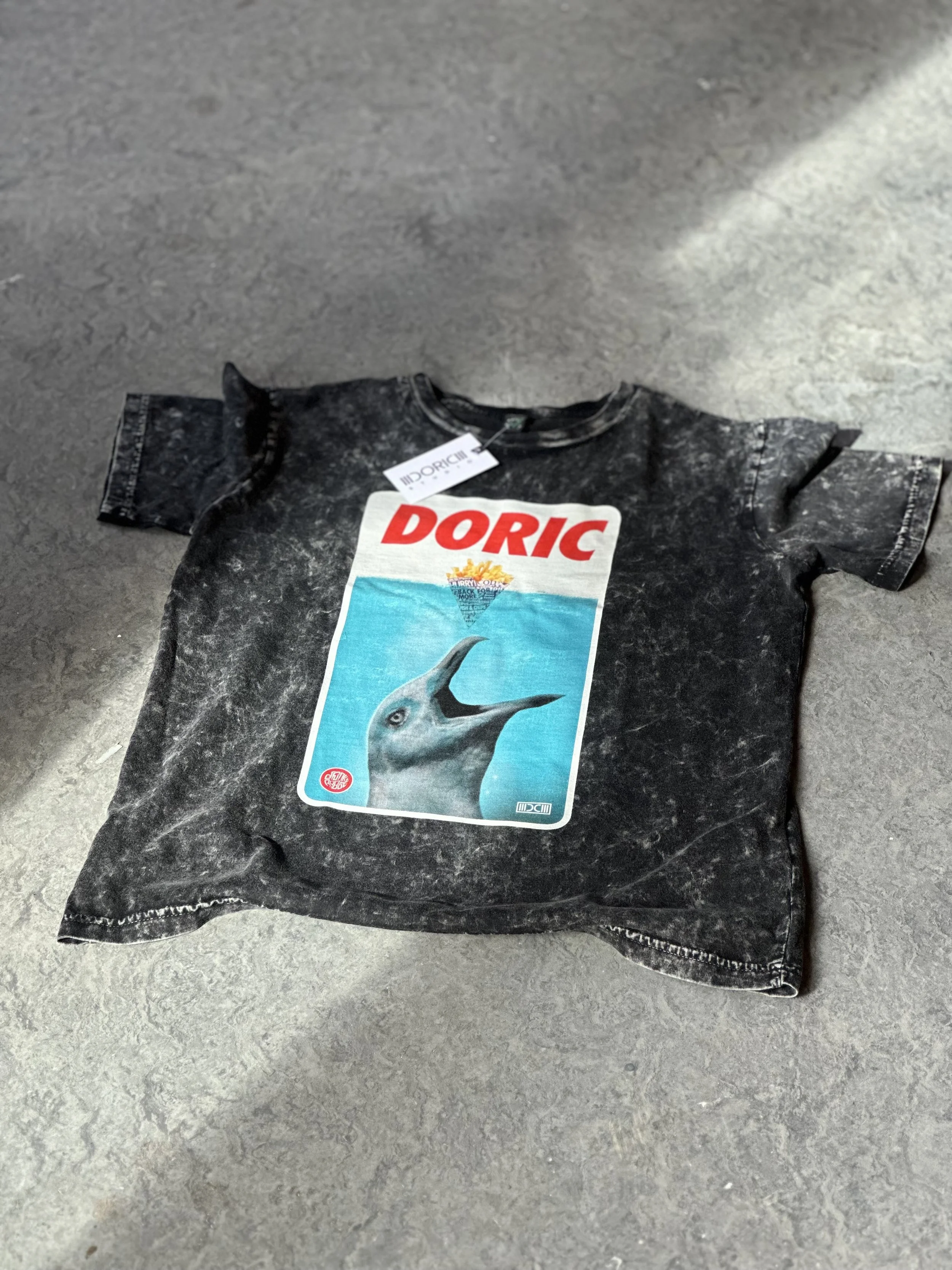 Jaws T-Shirt - Acid Black Short Sleeve Kids/Youth