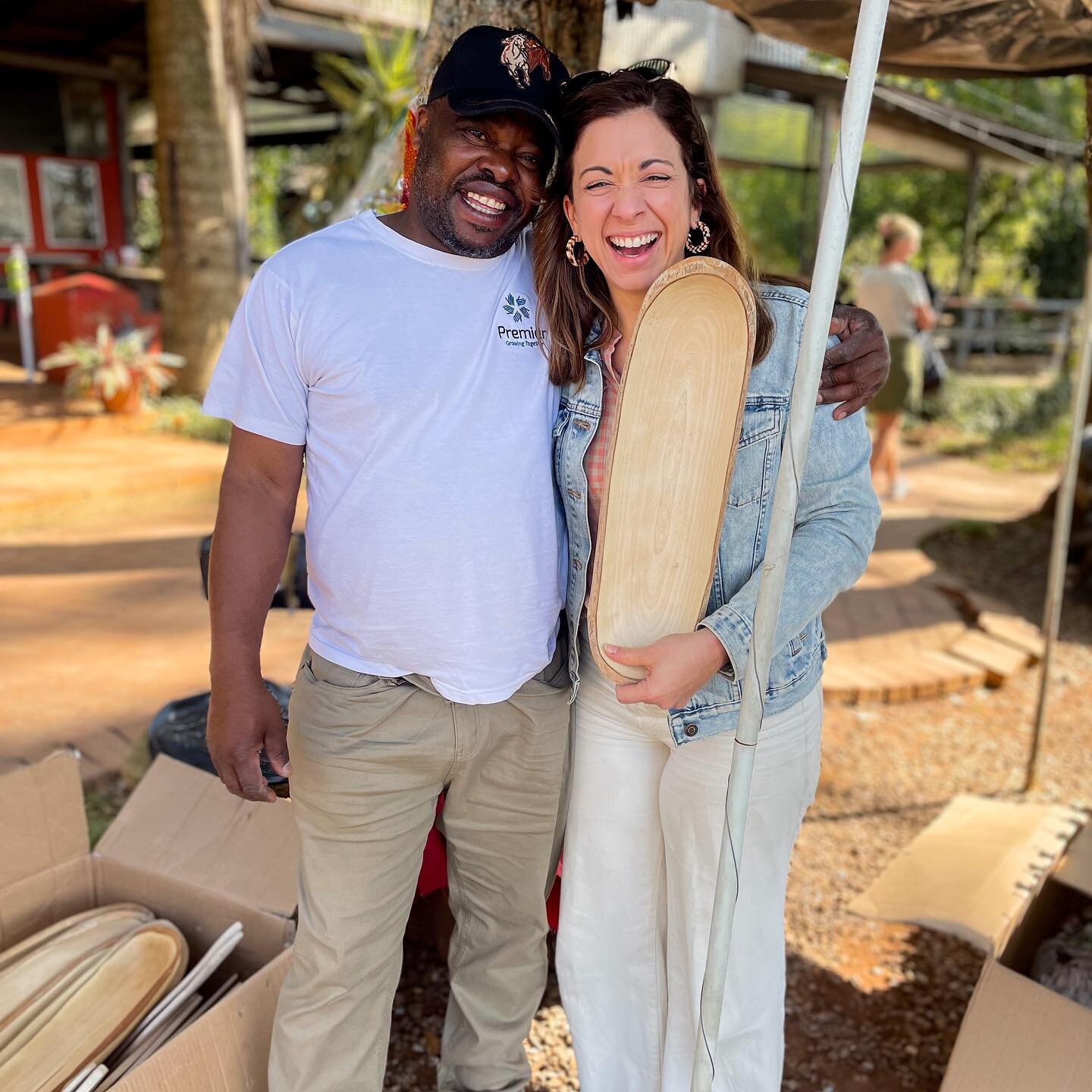 Stopped by to grab some more goodies from Saziso Dlamini today. He is the craftsman making all of the beautiful decor pieces I&rsquo;m bringing to share with you next month! 
.
Now let&rsquo;s see how heavy these pack into our luggage to bring back t