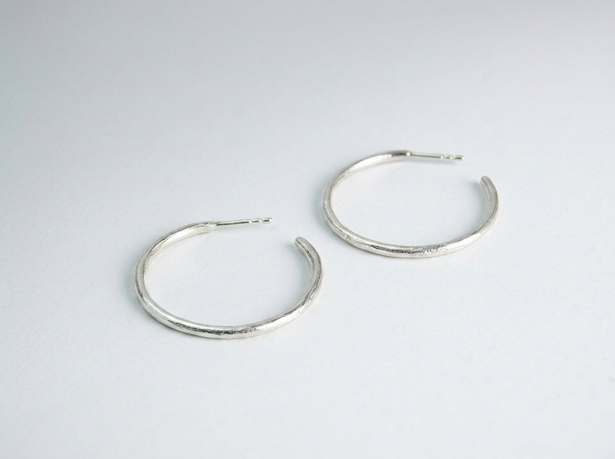 SILVER hoops