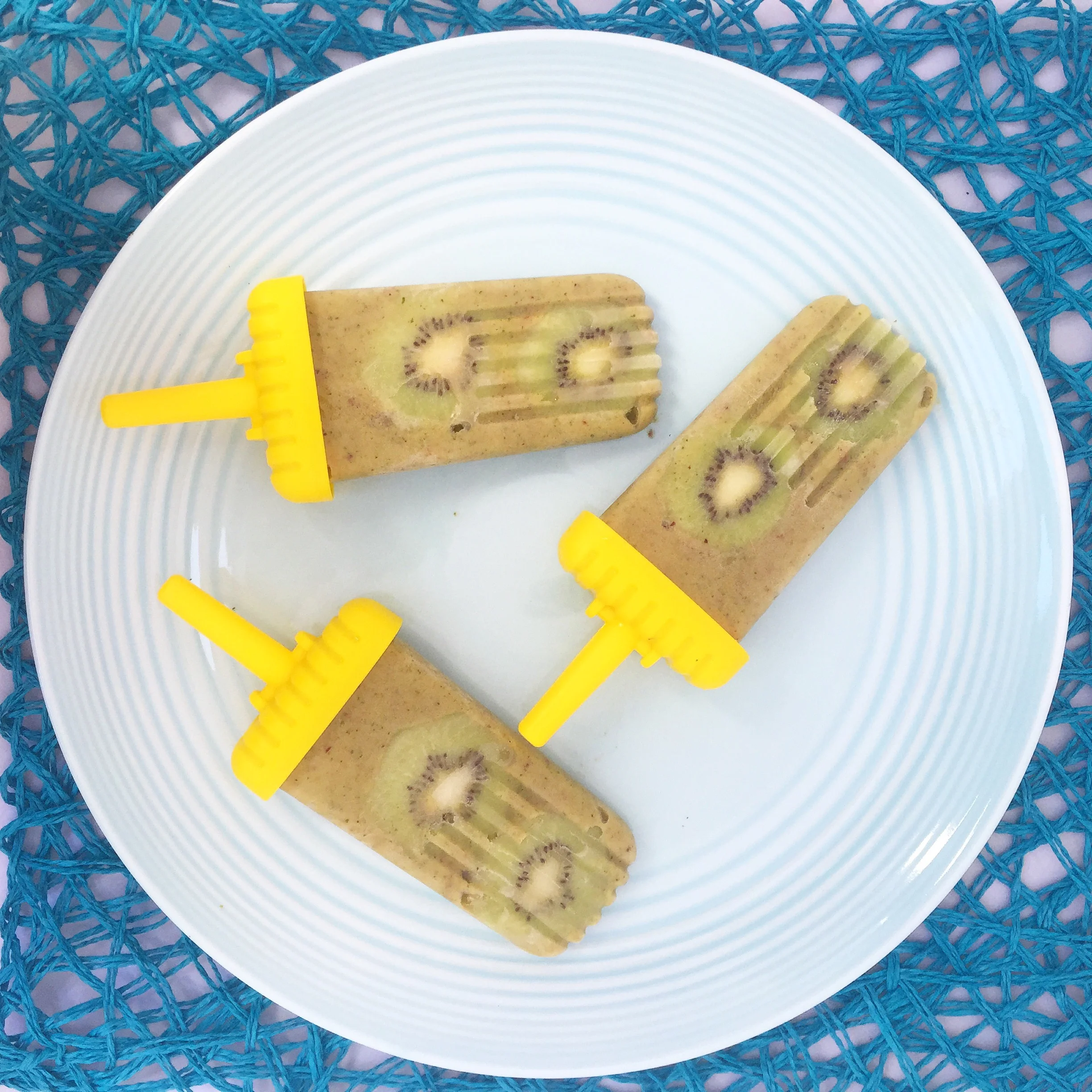 Kiwi Avocado Kale Popsicles