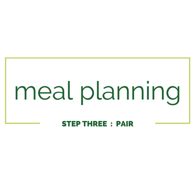 Meal Planning Step 3: Pair