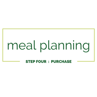 Meal Planning Step 4: Purchase