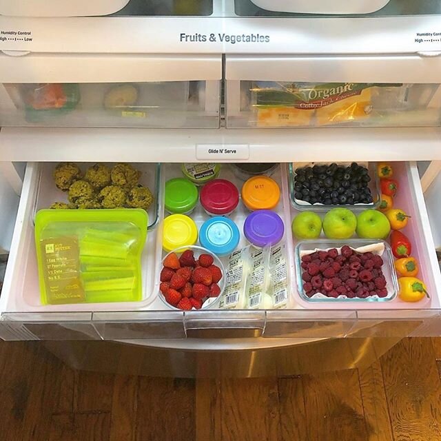 One more week til this baby is back!💃🏼 I haven&rsquo;t meal prepped in months now and this mama is READY for those rhythms and routines that work for us, like our #vvsnackdrawer.

Since this fridge has been in our entry room, we&rsquo;ve been using