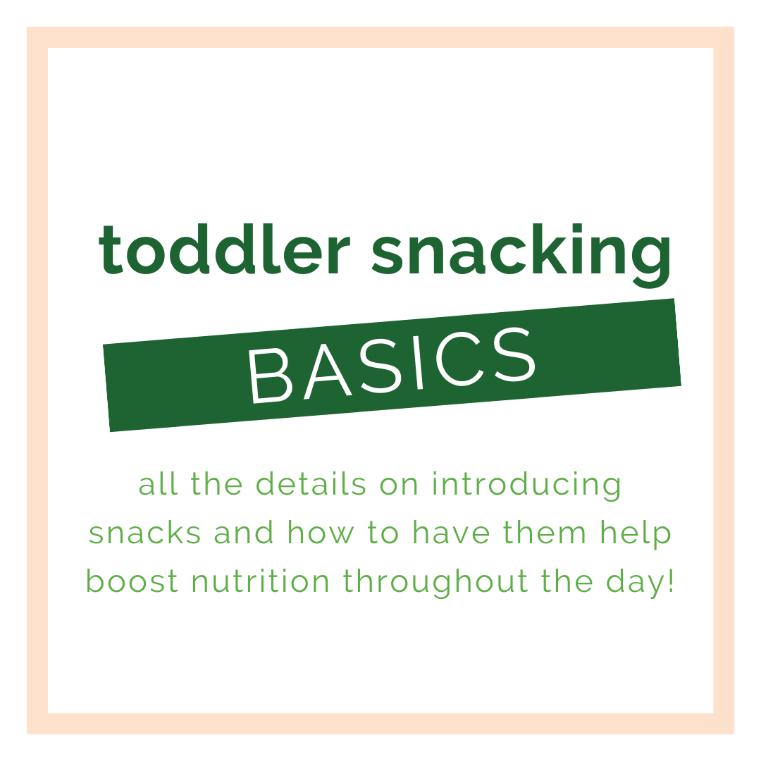Toddler Snacking Basics