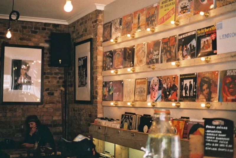 Rummaging through music over a coffee sounds like our idea of paradise I Photo by Vinyl Virus.