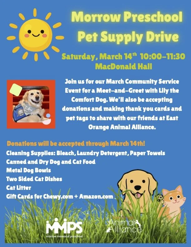 Pet Supply Drive Community Service Event