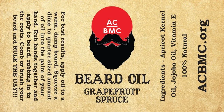 Grapefruit Spruce Beard Oil