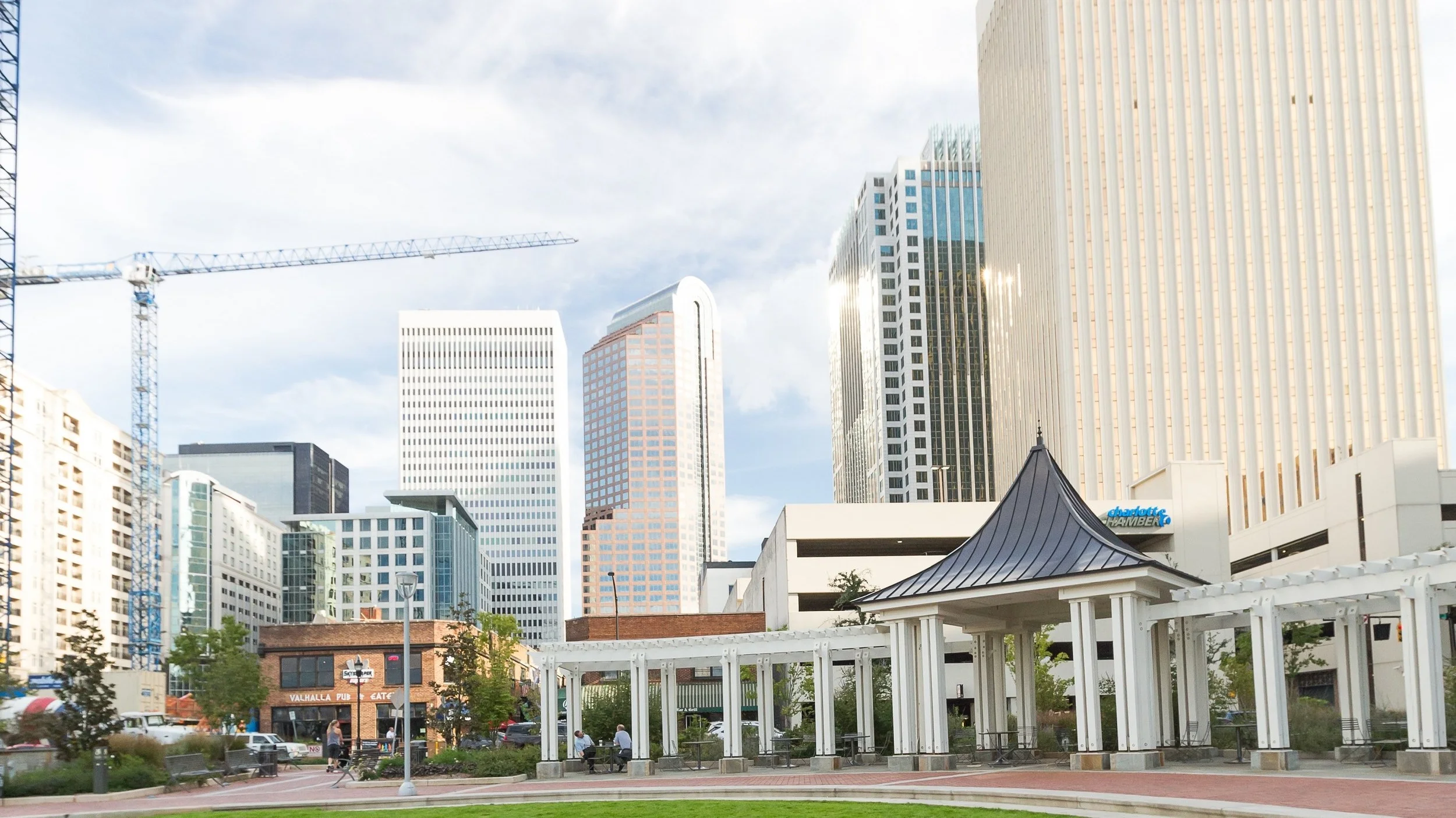 View of City of Charlotte from JWU