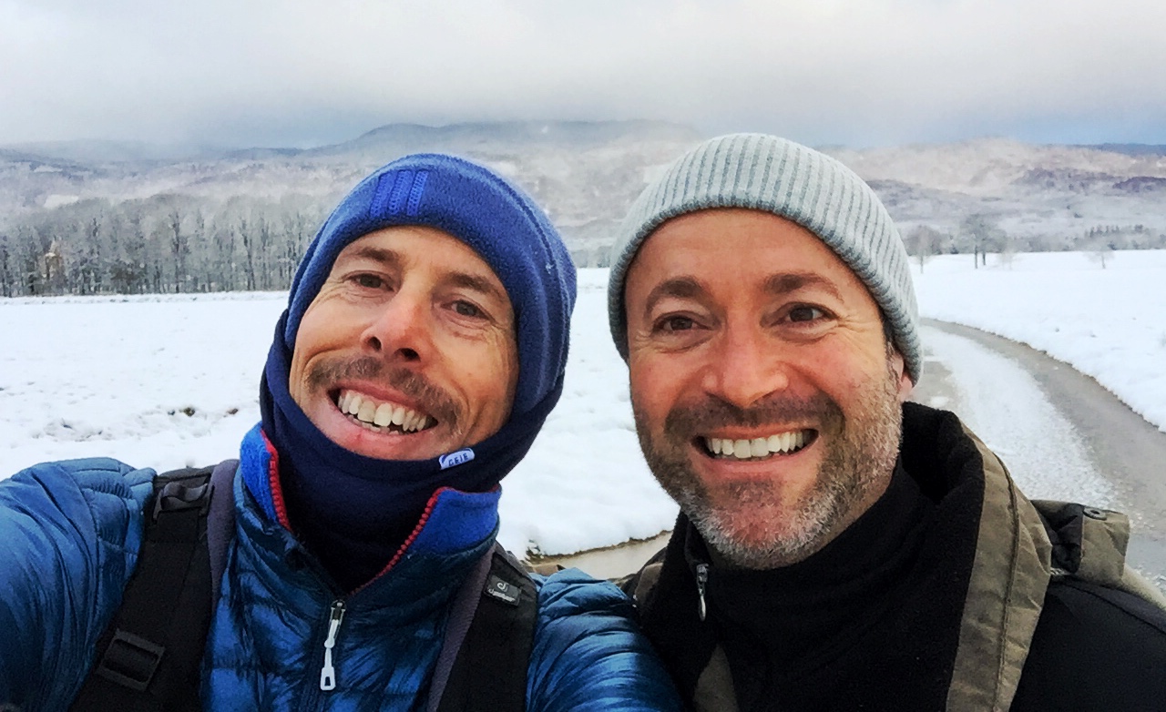 That's Tony Johnston (right) with me on a Movember "Everest en Suisse" Challenge Walk in 2015