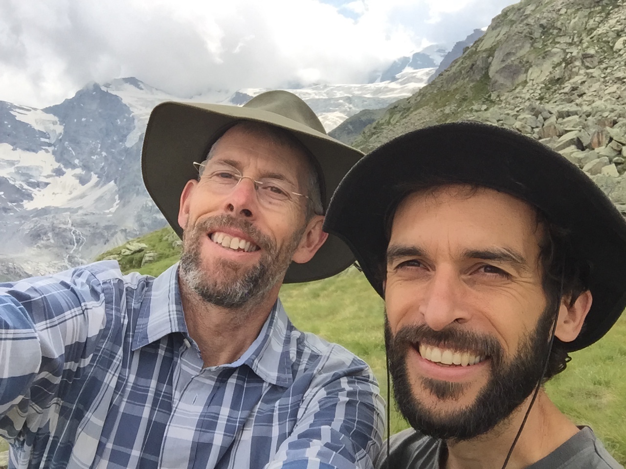 Julien (on the right) and me. In 2017, I've lost my beard and Julien's has grown longer and bushier. We invite you to join us in Cogne for our next Gathering - June 15th, 16th, 17th & 18th, 2017. No extreme walks or anything like that. Just a lot of time to slow down, stop and reflect. 
