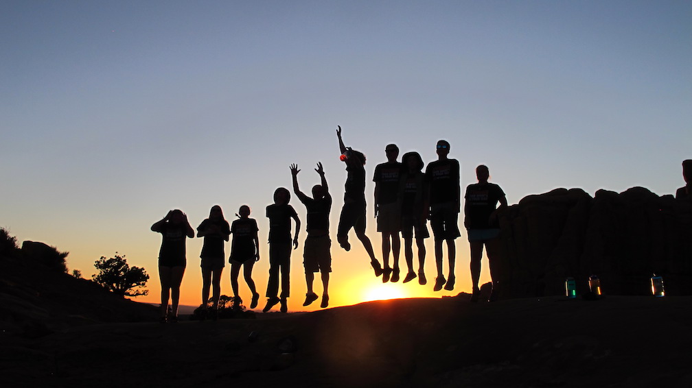 St Barnabas Youth on Pilgrimage in Arches National Park