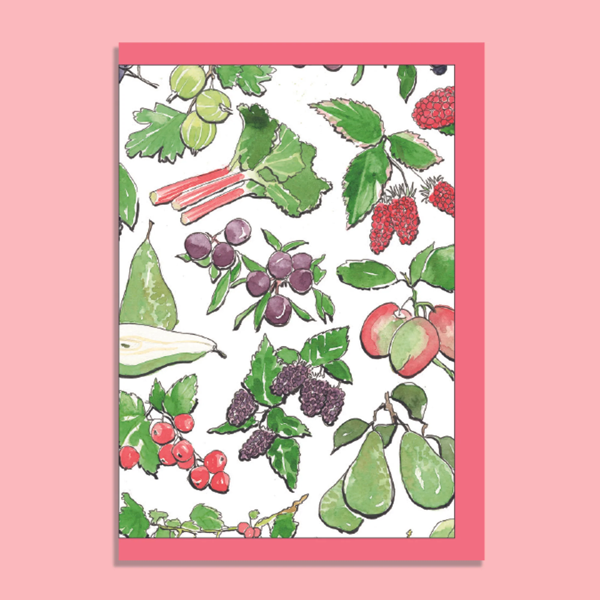 'RAINBOW FRUITS ' CARD 
