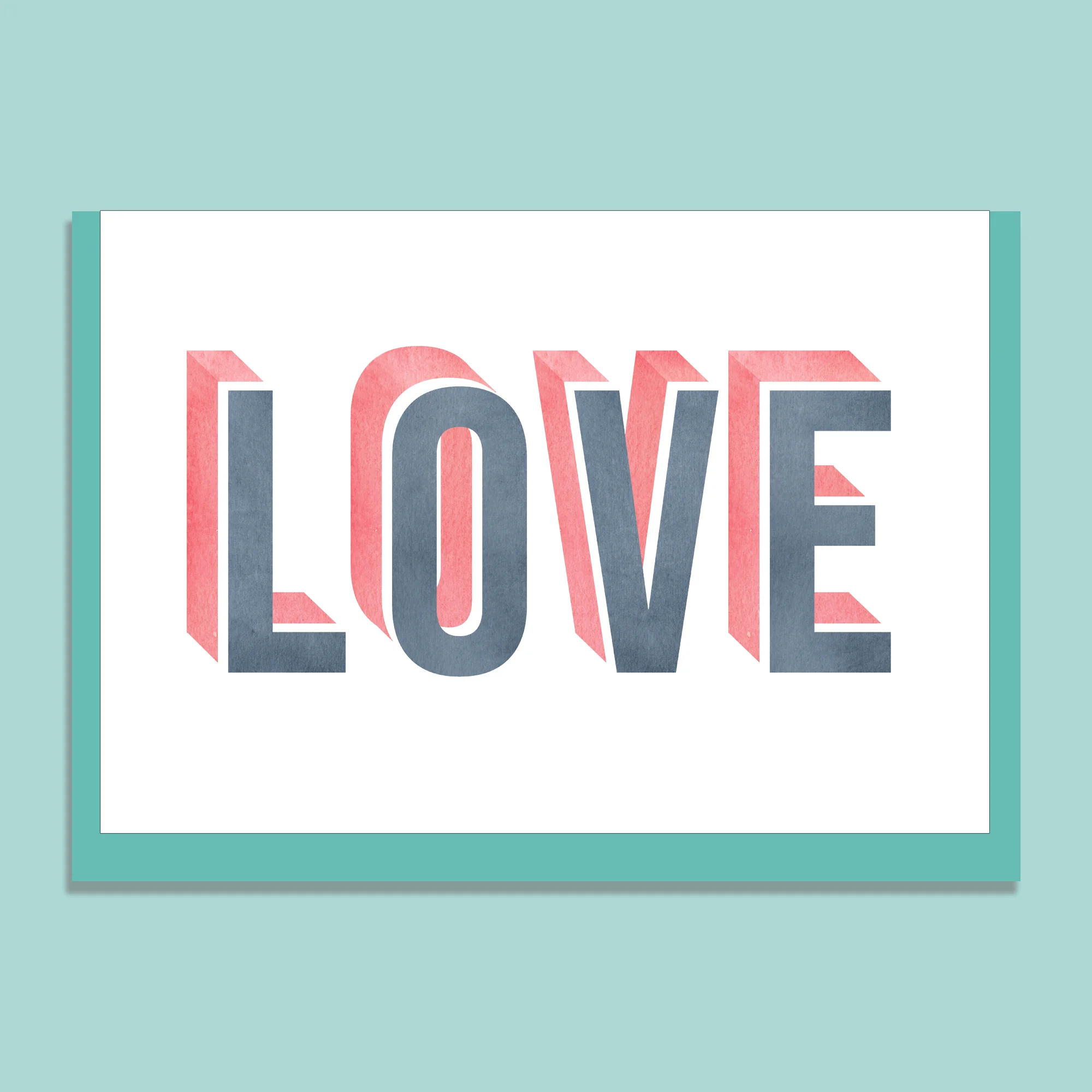 'LOVE' GREETING CARD 