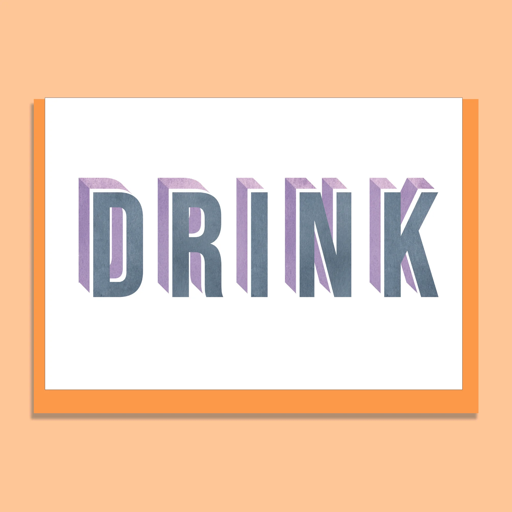 'DRINK' GREETING CARD 