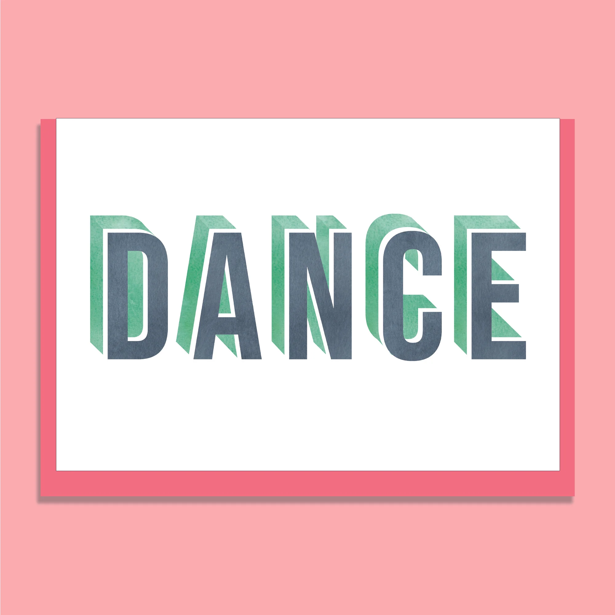 'DANCE' GREETING CARD 