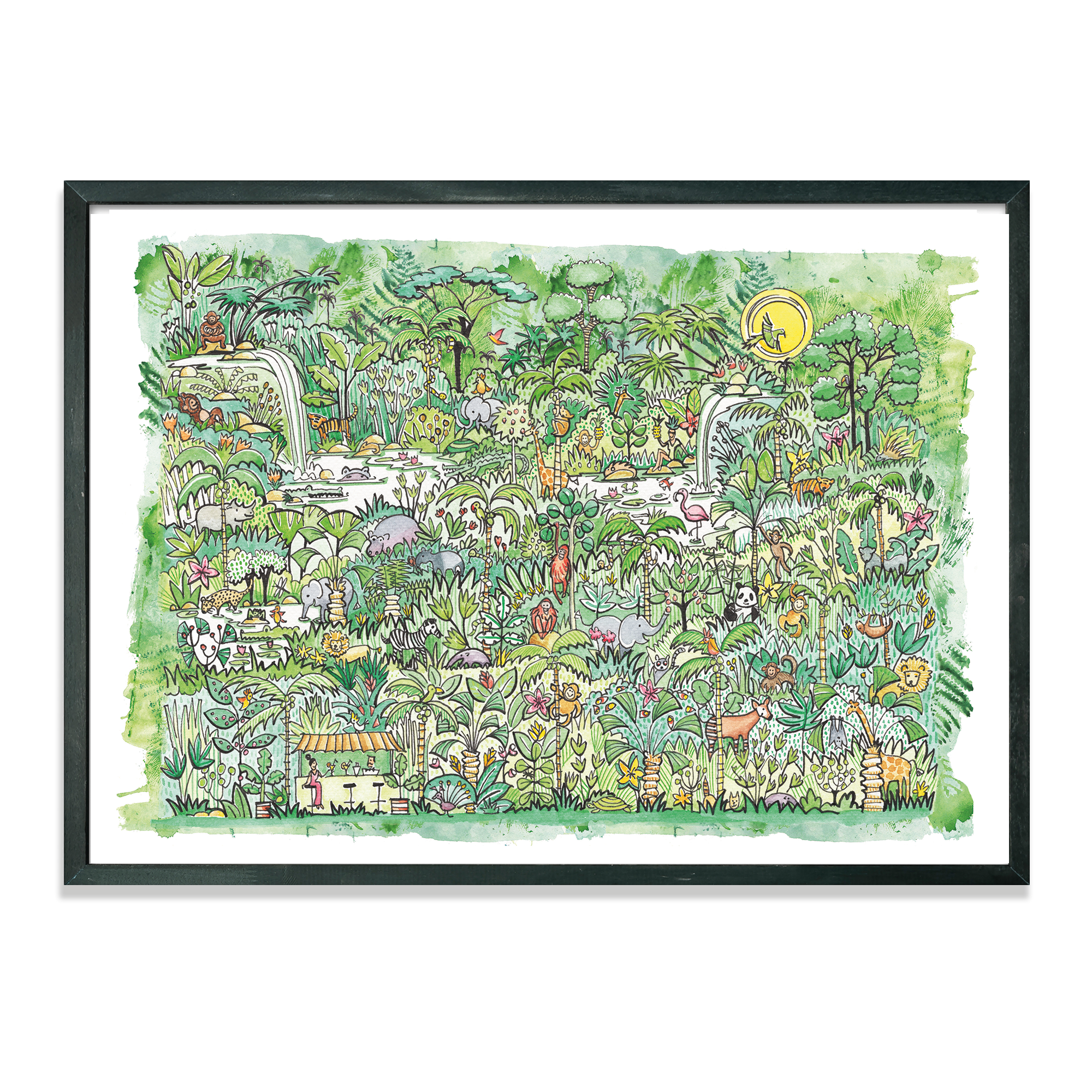 WILD ANIMALS KINGDOM PRINT A3
