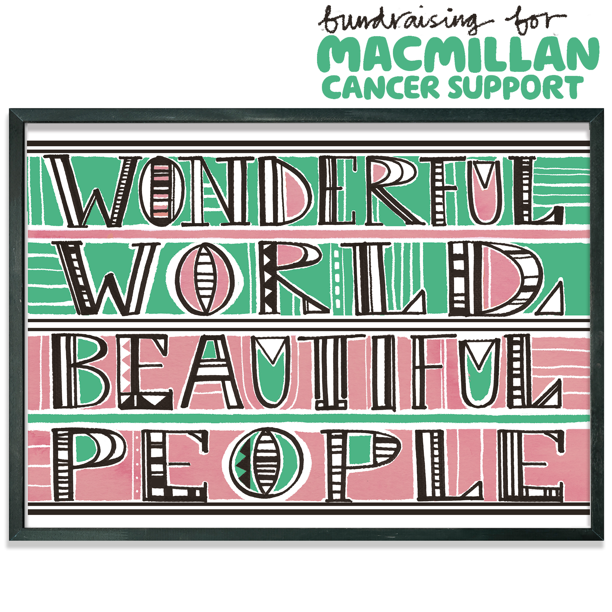 'WONDERFUL WORLD, BEAUTIFUL PEOPLE' ART PRINT