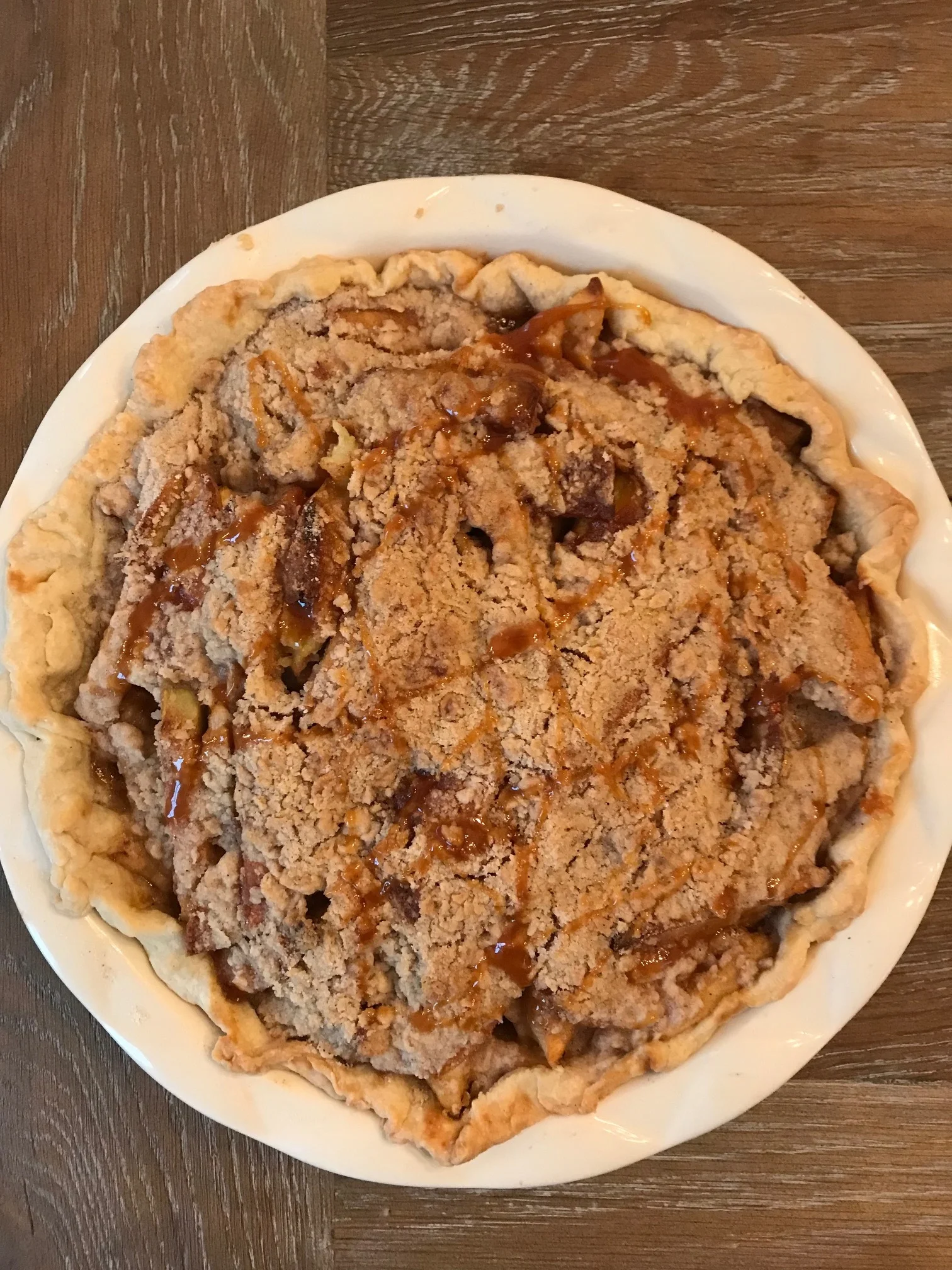 Deep Dish Carmel Apple Pie
