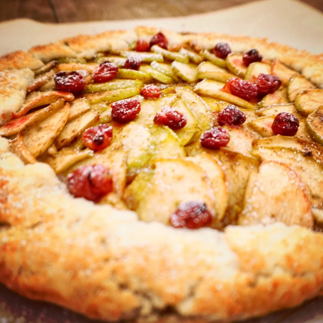 Apple Pumpkin Cranberry Galette
