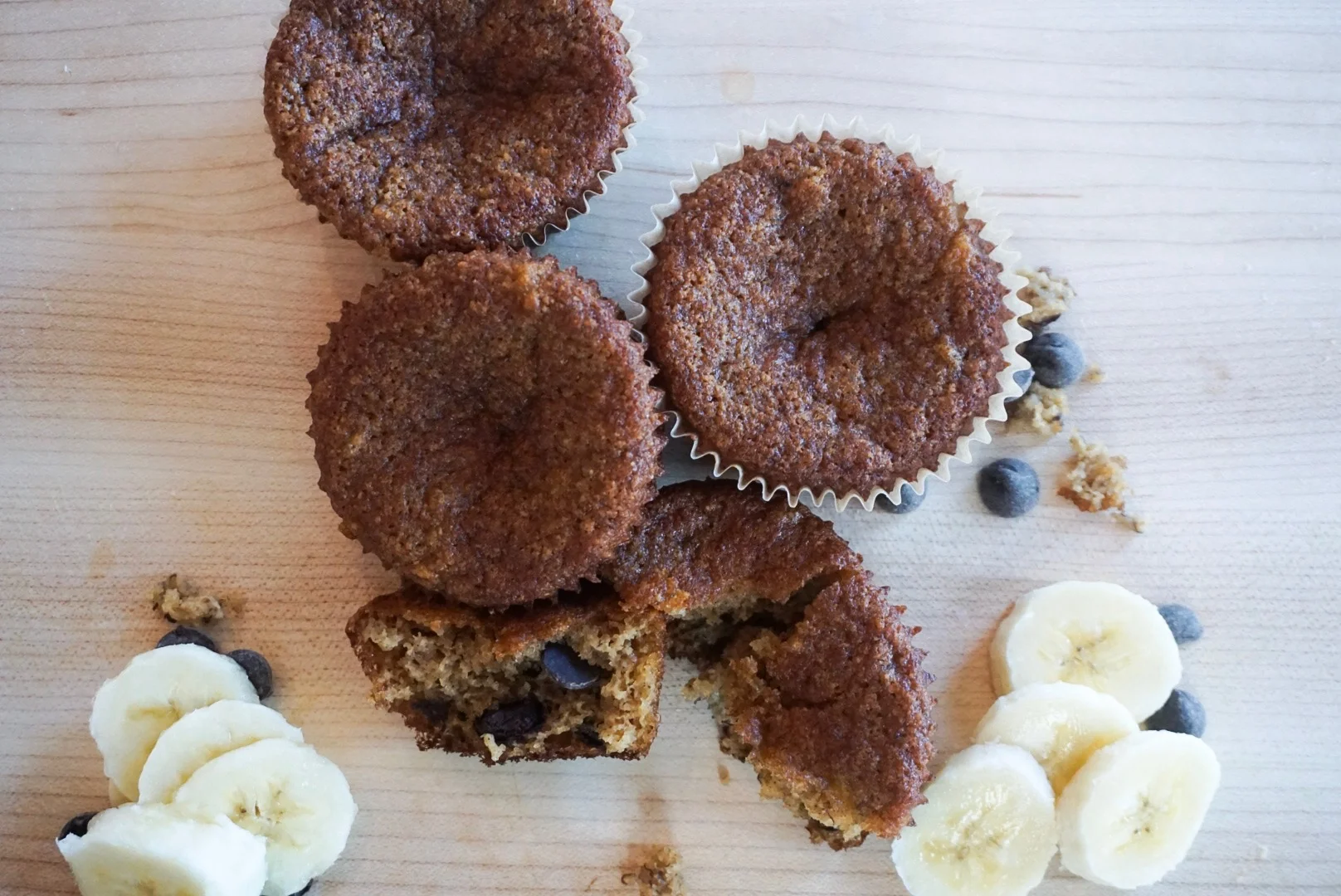 Gluten-Free Dairy-Free Banana Chocolate Chip Muffins