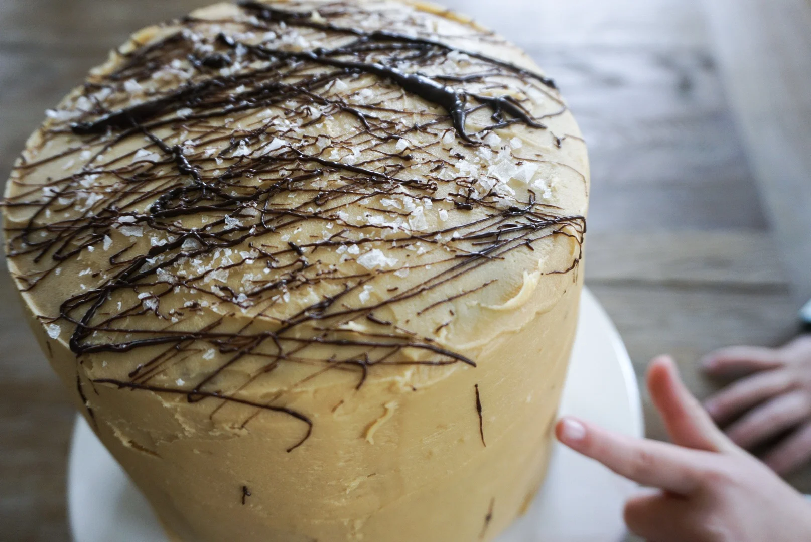 Salted Caramel Truffle Cake