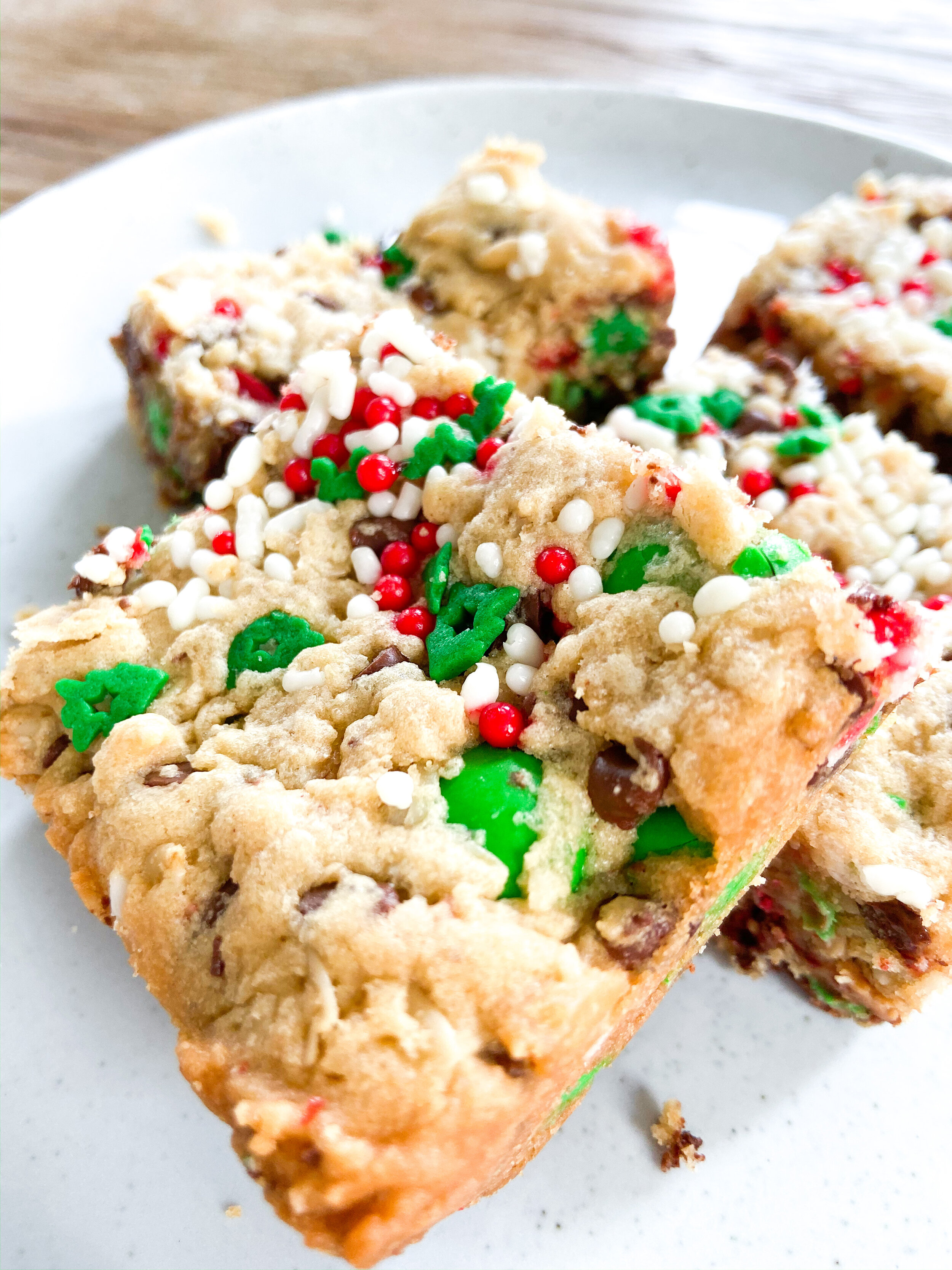 Christmas Peanut Butter Cookie Bars — Molly Reed Grayson