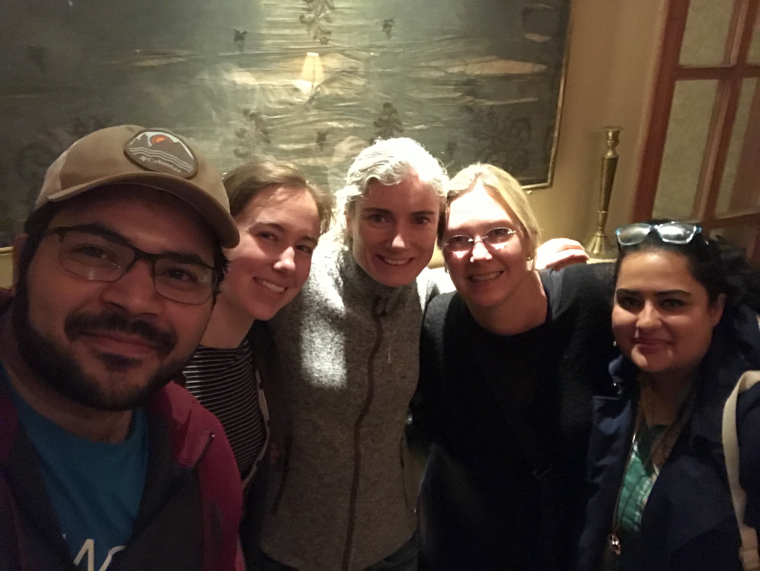 Two research teams (Women in Engineering and Azraq refugee camp) meet for dinner at a local restaurant in Amman.